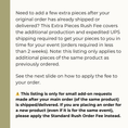 Load image into Gallery viewer, Extra Pieces Rush Order Fee – Expedited Production