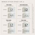 Load image into Gallery viewer, Deconstructed Daylight Marble Table Numbers