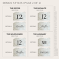 Load image into Gallery viewer, Deconstructed Daylight Marble Table Numbers