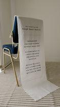 Load image into Gallery viewer, Linen Fabric Memorial Reserved Seating Sign