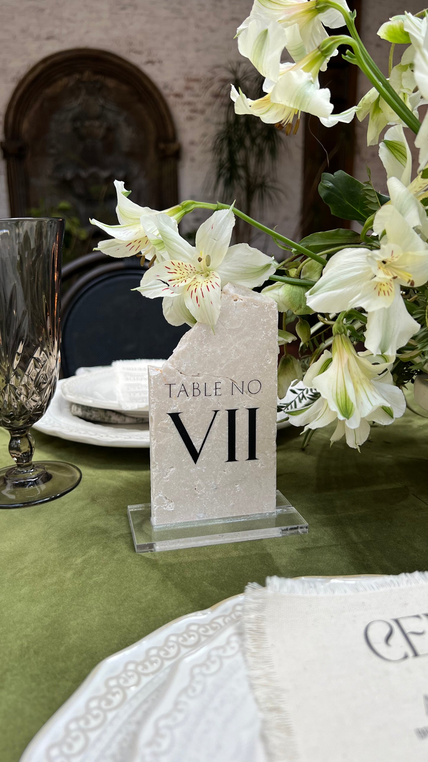 Daylight Marble Table Numbers