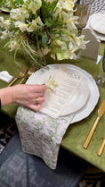 Load image into Gallery viewer, Linen Fabric Place Menu