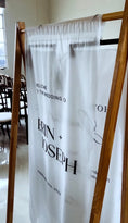Load image into Gallery viewer, Linen Fabric Welcome Sign