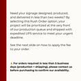 Load image into Gallery viewer, Rush Order Fee – Expedited Production/Delivery in < 2 Weeks
