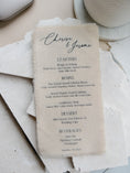 Load image into Gallery viewer, Linen Fabric Place Menu
