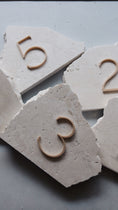 Load image into Gallery viewer, Deconstructed Daylight Marble Table Numbers