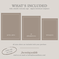 Load image into Gallery viewer, Modern Luxe Welcome Sign in 'Creme' - Digital Sign Template
