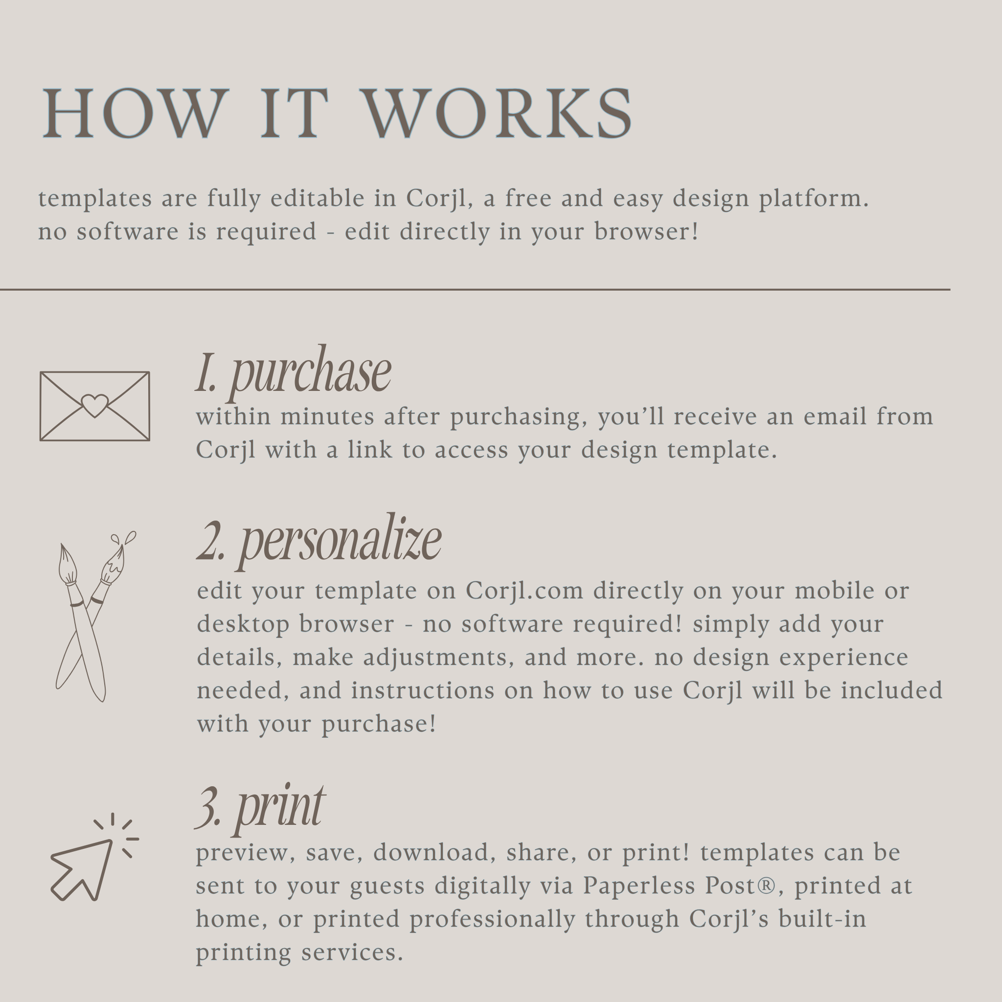 Modern Luxe Welcome Sign in 'Creme' - Digital Sign Template
