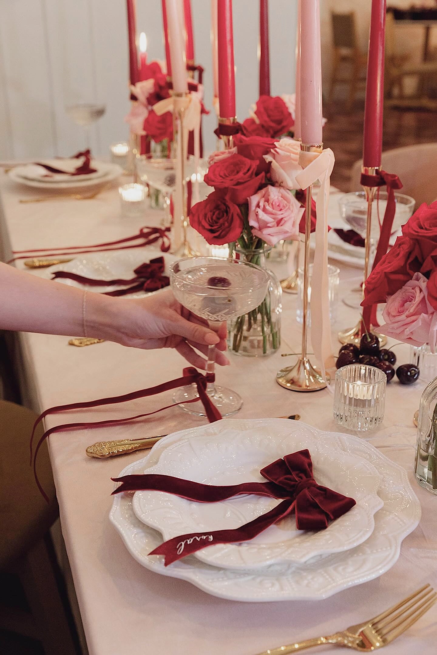 Velvet Bow Place Cards