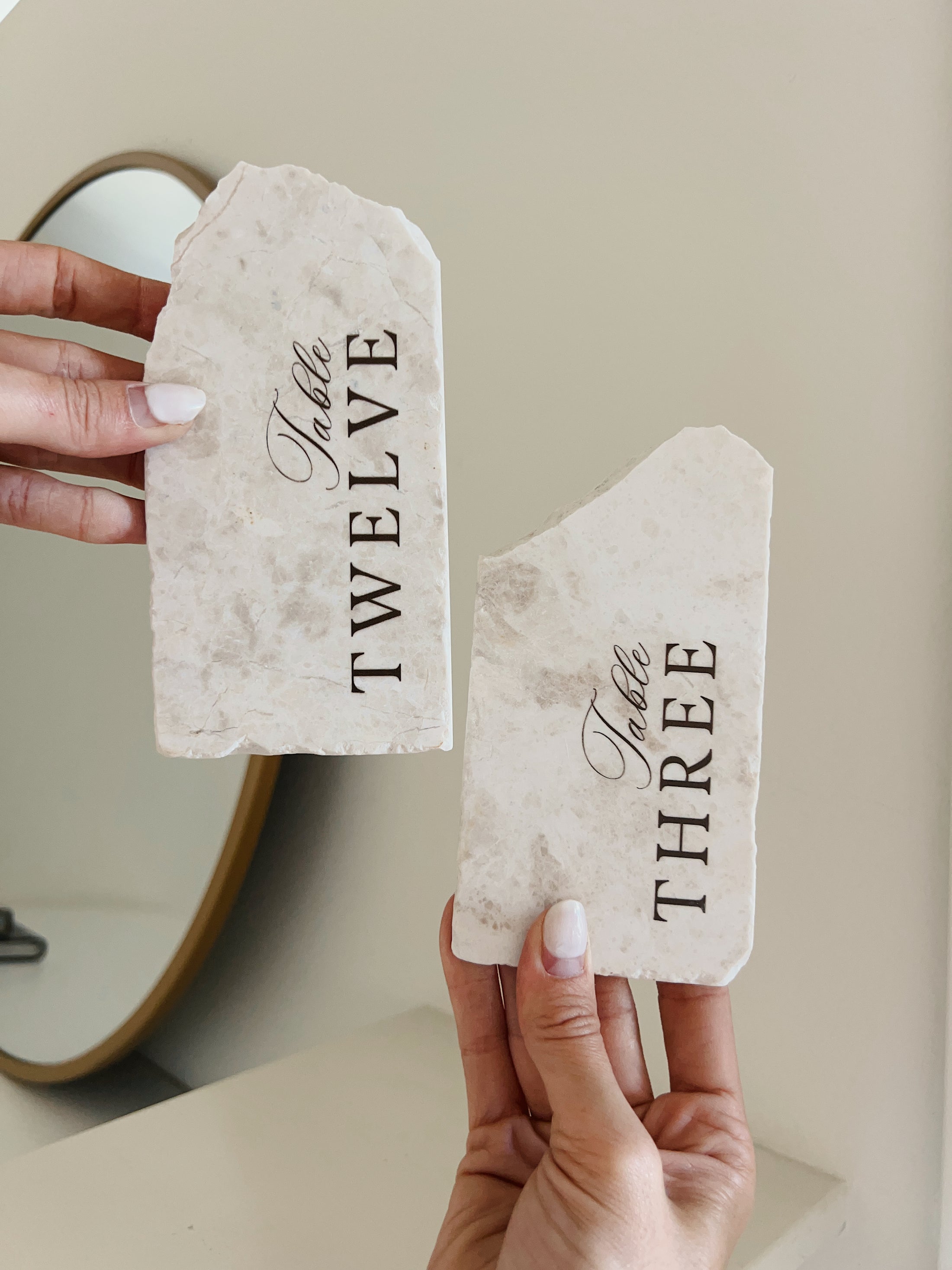 Daylight Marble Table Numbers