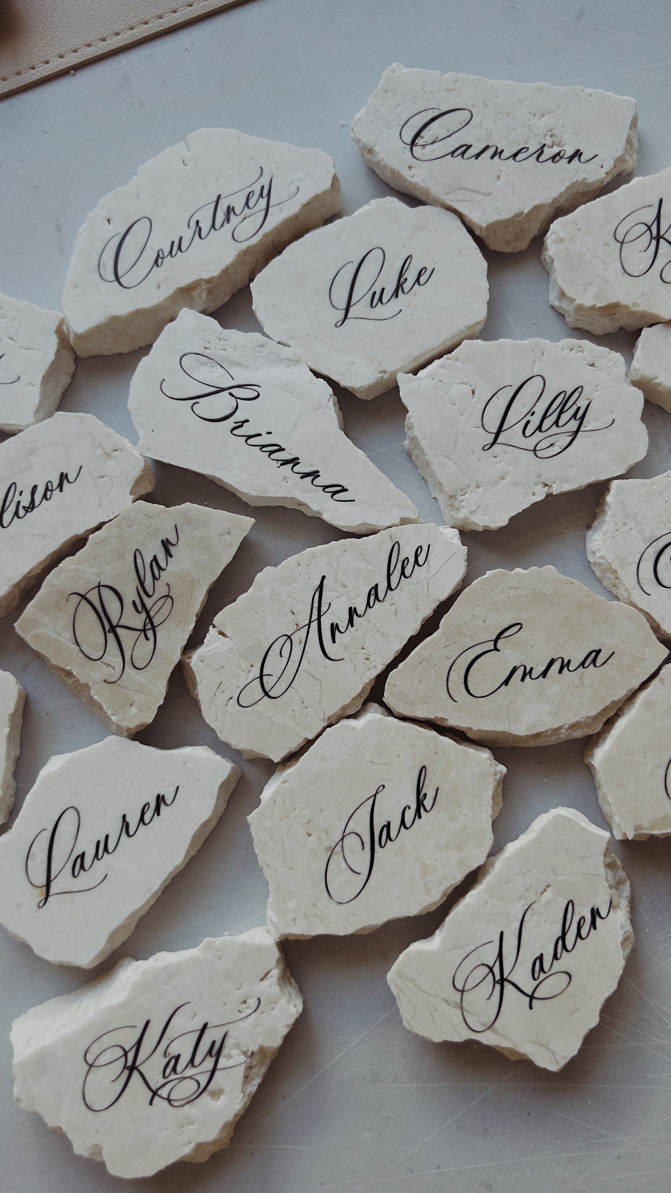 Daylight Marble Place Cards