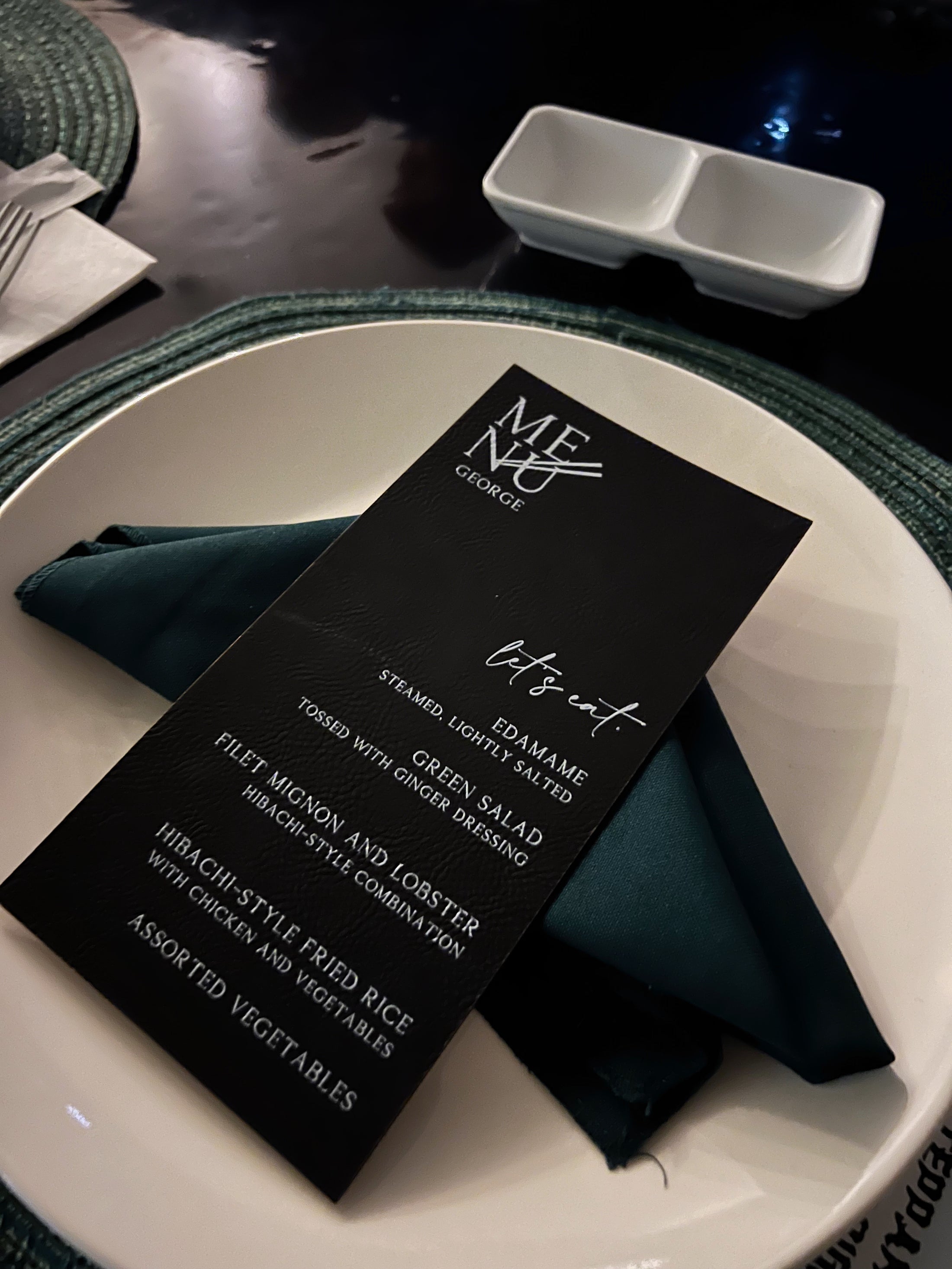 Leather Place Menu