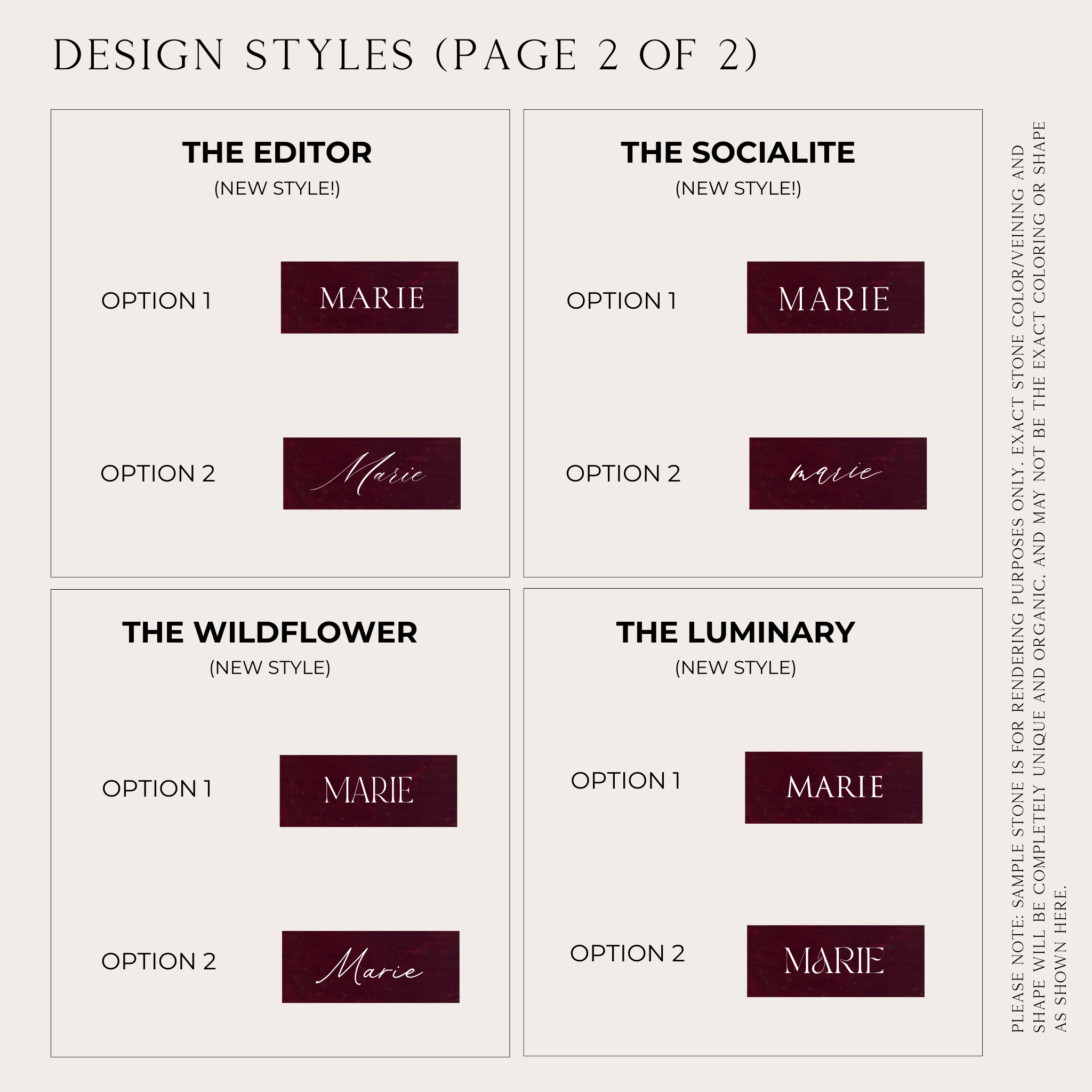 Velvet Bow Place Cards