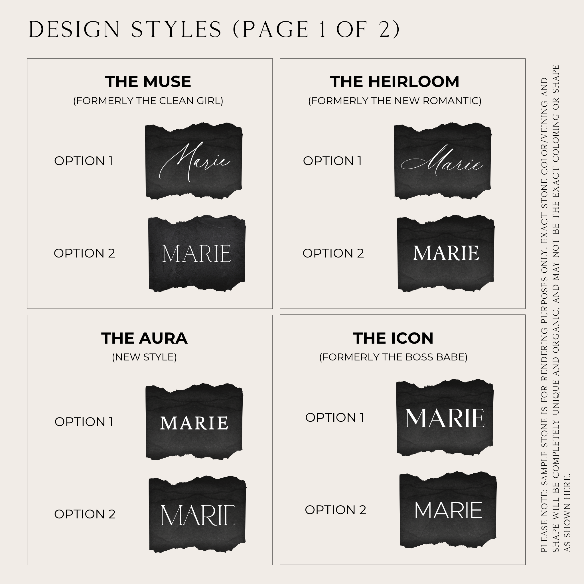 Midnight Slate Place Cards