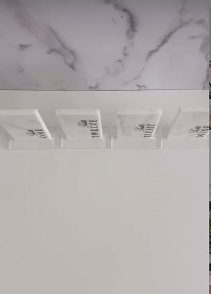 Moonlight Marble Table Numbers
